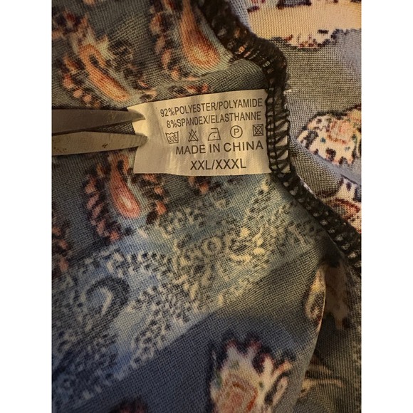 Bohemian Patchwork Bell Sleeve Mini Dress Women's Size XXL XXXL Elephant Print - Picture 5 of 5